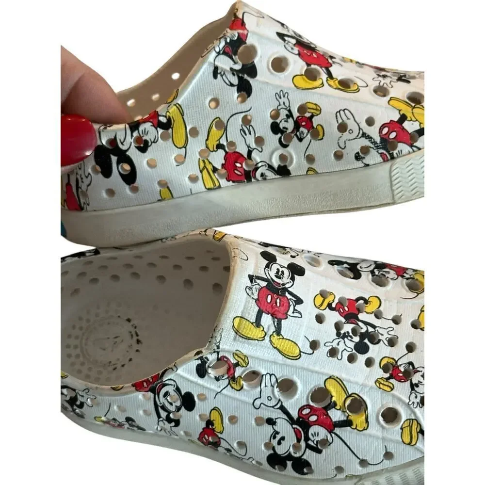 Disney x Native Kid's Jefferson Mickey Mouse Slip on Shoes Size 6C
